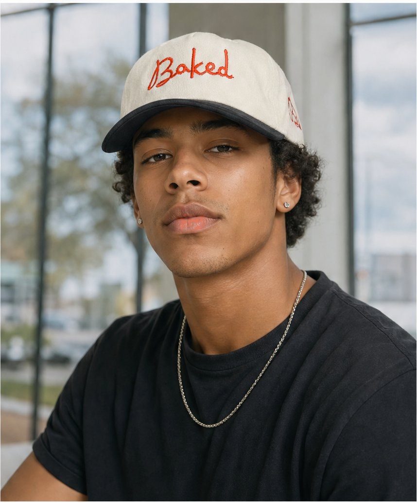 The hat, worn